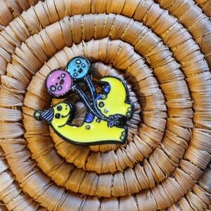 NEW Birthday Party Dinosaur Enamel Pin